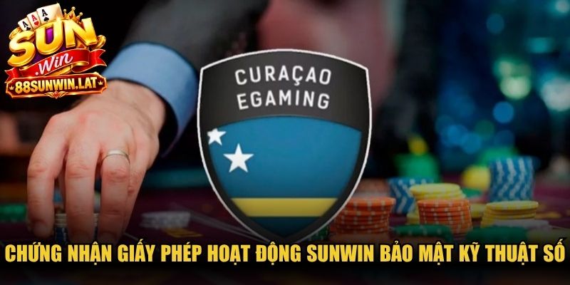 Chứng nhận giấy phép hoạt động Sunwin bảo mật kỹ thuật số